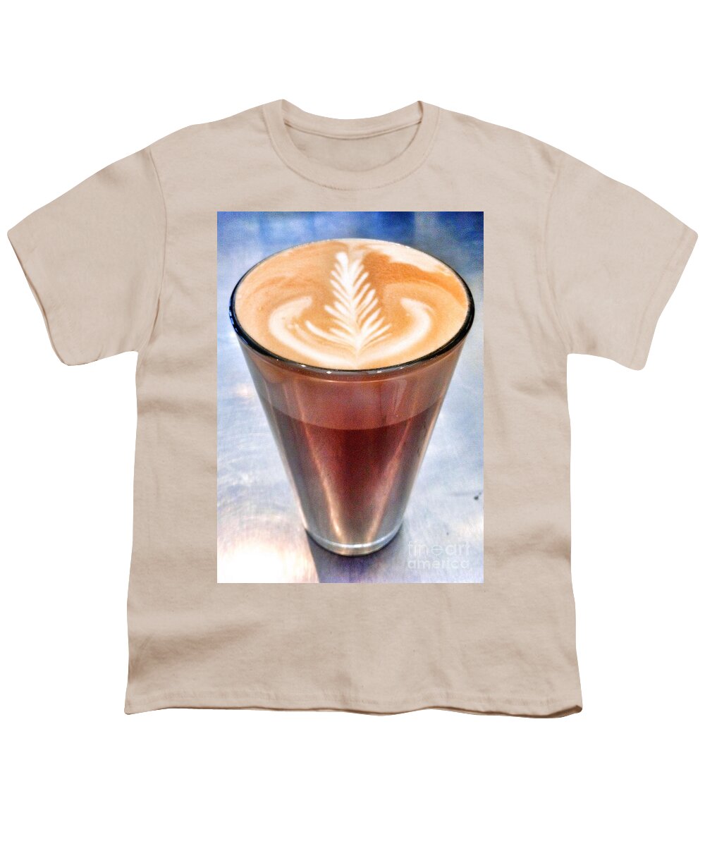 Latte Youth T-Shirt featuring the photograph Latte Layer by Susan Garren