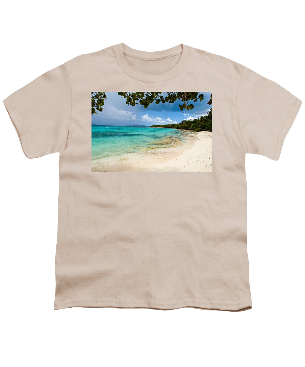 Caribbean Island Youth T-Shirt featuring the photograph Lindquist Beach by Lisa Chorny