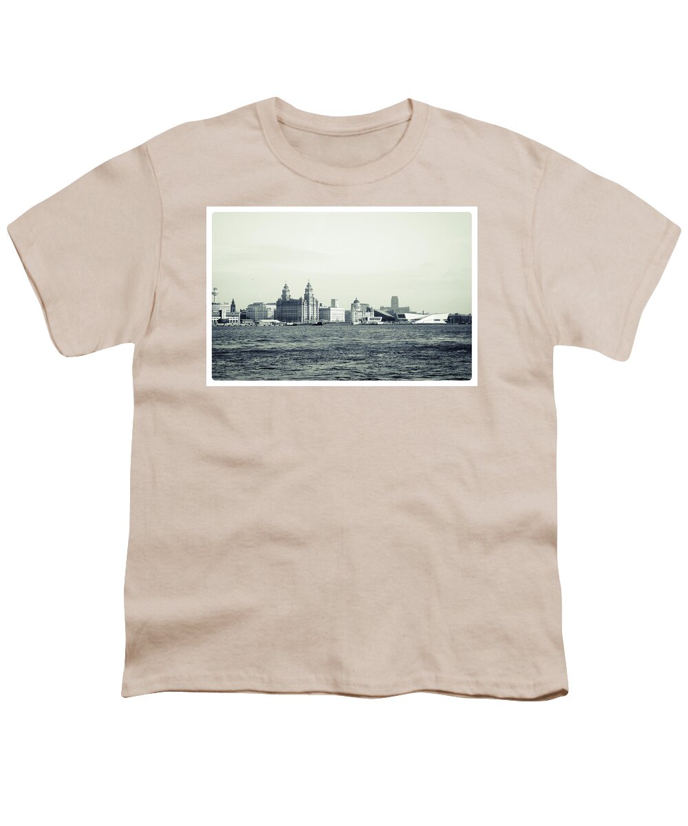 3 Graces Youth T-Shirt featuring the photograph Liverpool Water Front by Spikey Mouse Photography