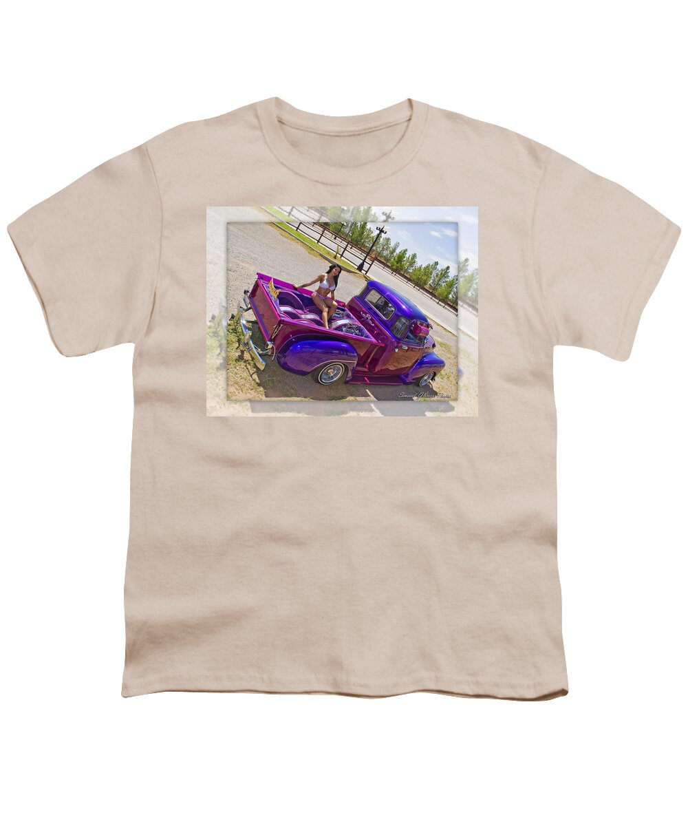 Lowrider Youth T-Shirt featuring the photograph Lowrider 23 d by Walter Herrit