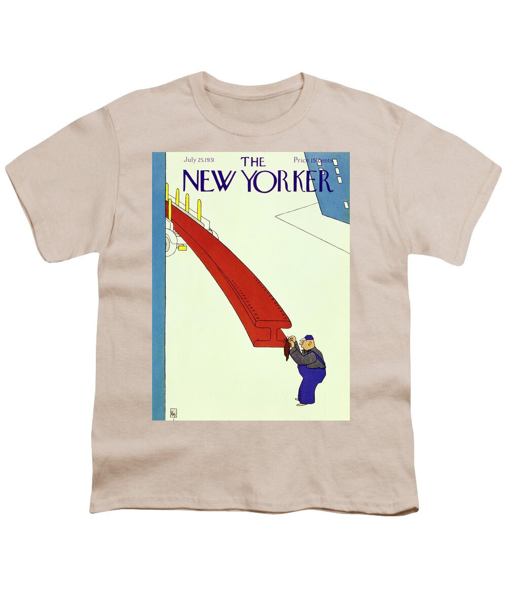 Illustration Youth T-Shirt featuring the painting New Yorker July 25 1931 by Gardner Rea