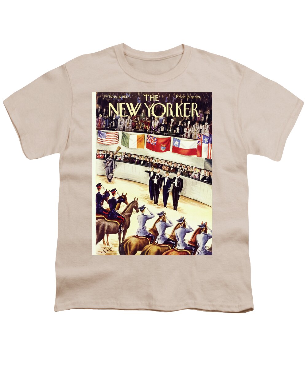 Animal Youth T-Shirt featuring the painting New Yorker November 6 1937 by Constantin Alajalov