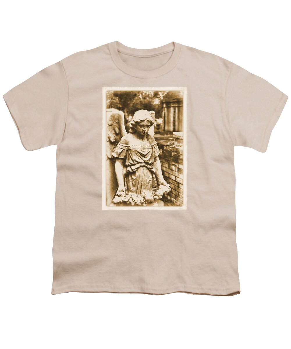 Angel Youth T-Shirt featuring the photograph Blessed Angel  by Nadalyn Larsen