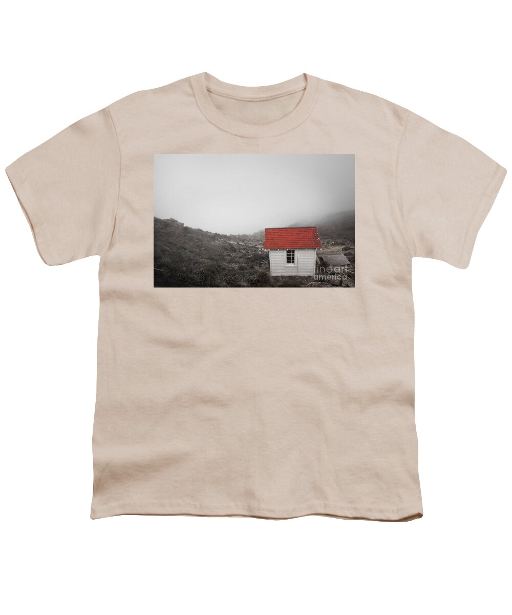 Landscape Youth T-Shirt featuring the photograph One Room in a Fog by Ellen Cotton
