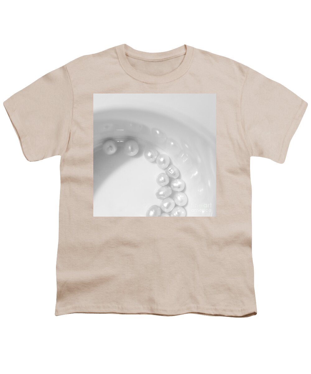 Accessory Youth T-Shirt featuring the photograph Pearls On A Cup by Stelios Kleanthous