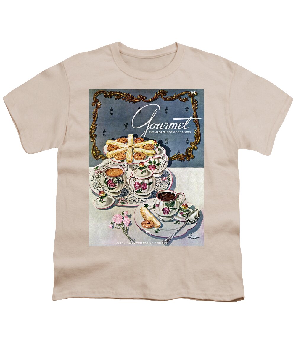 Food Youth T-Shirt featuring the photograph Petits Pots De Creme by Henry Stahlhut