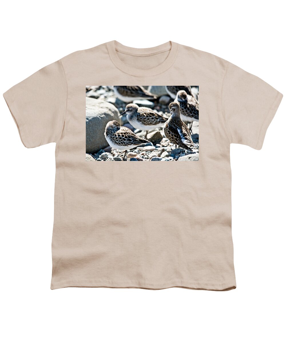  Youth T-Shirt featuring the photograph Preening and Sleeping by Cheryl Baxter