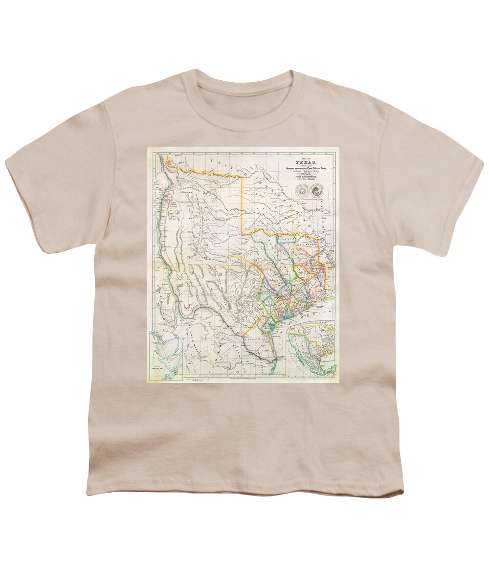 John Arrowsmith Youth T-Shirt featuring the painting Republic of Texas by John Arrowsmith