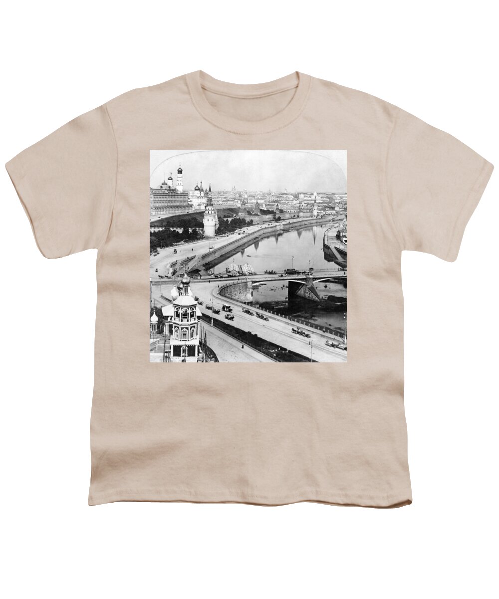 1902 Youth T-Shirt featuring the painting Russia Moscow, C1902 by Granger