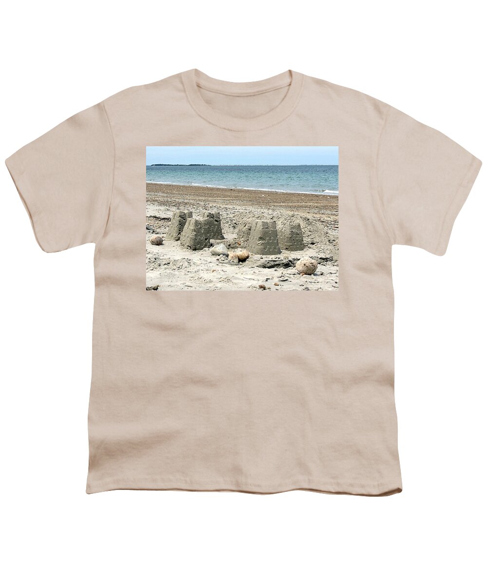 Sand Castles Youth T-Shirt featuring the photograph Sand Castle by Janice Drew
