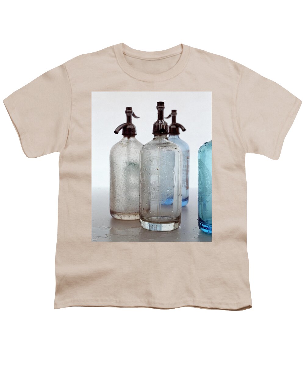 Interior Decoration Youth T-Shirt featuring the photograph Seltzer Bottles by Romulo Yanes