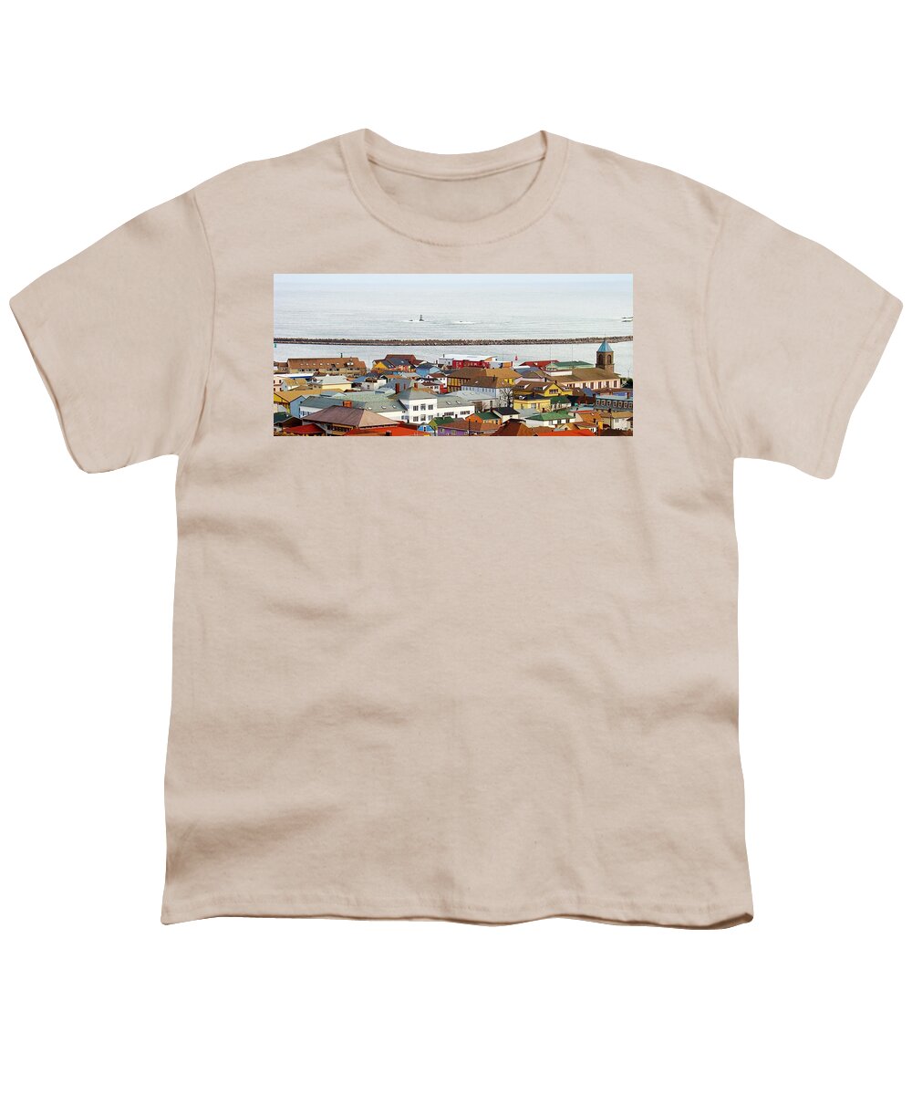 Saint-pierre-et-miquelon Youth T-Shirt featuring the photograph Shoreline by Zinvolle Art
