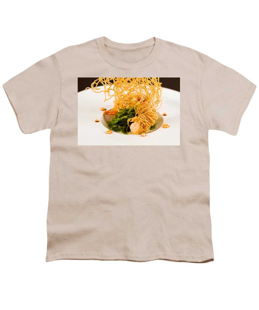 Asian Youth T-Shirt featuring the photograph Shrimp Tempura by Raul Rodriguez