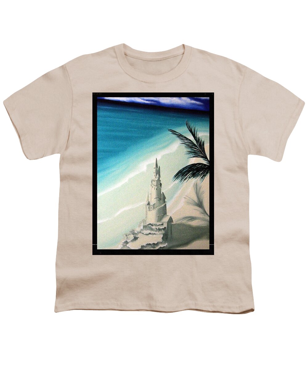 Sea Scapes Sand Art Youth T-Shirt featuring the painting Surprise Blessing by Dianna Lewis