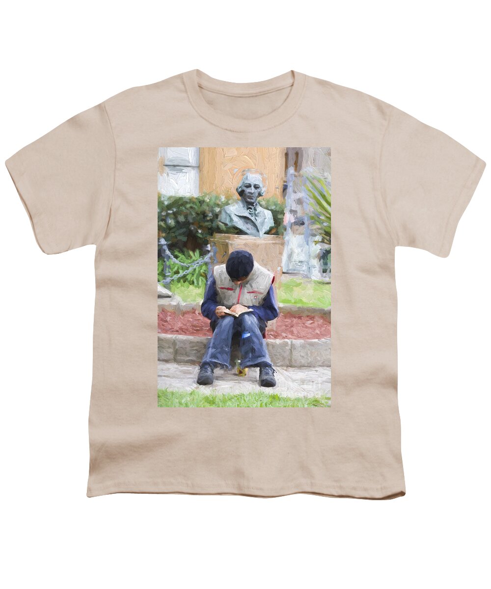 Man Reading Youth T-Shirt featuring the photograph The reader by Sheila Smart Fine Art Photography