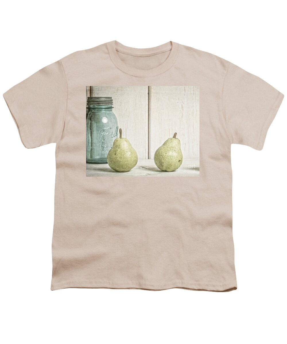 Pear Youth T-Shirt featuring the photograph Two Pear Still Life by Edward Fielding