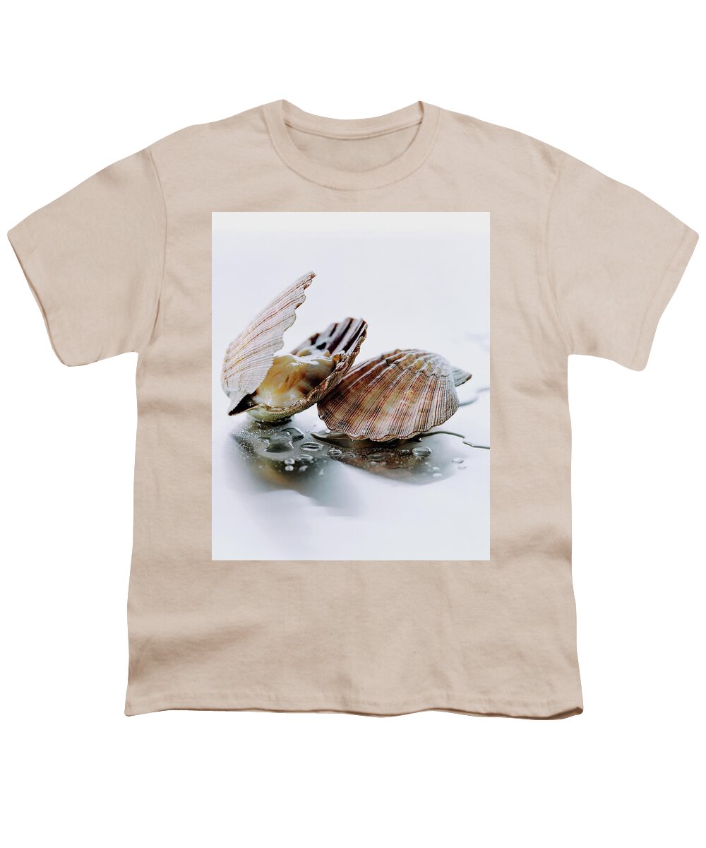 Cooking Youth T-Shirt featuring the photograph Two Scallops by Romulo Yanes