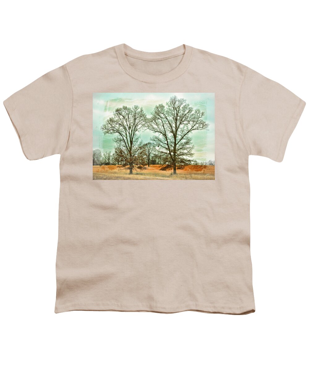 Wright Fine Art Youth T-Shirt featuring the photograph Two Trees by Paulette B Wright