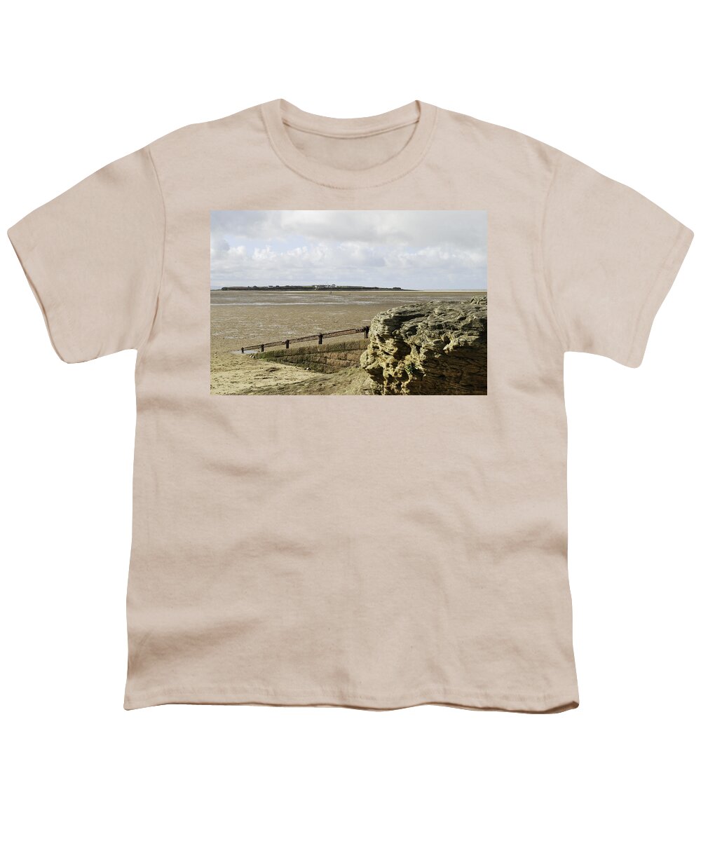 Hilbre Island Youth T-Shirt featuring the photograph View over to Hilbre by Spikey Mouse Photography