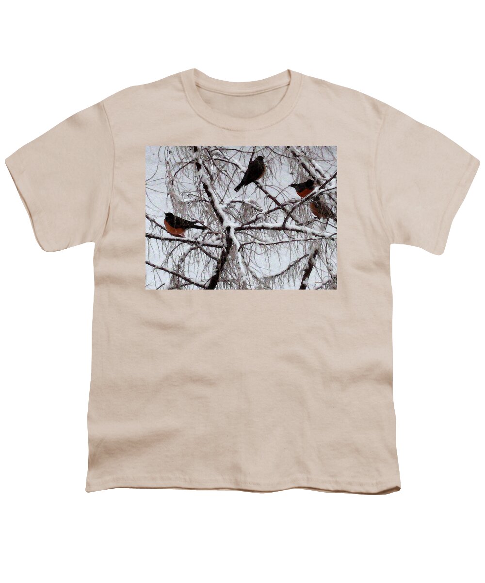 Season Youth T-Shirt featuring the photograph Waiting For Spring by Kathy Bassett