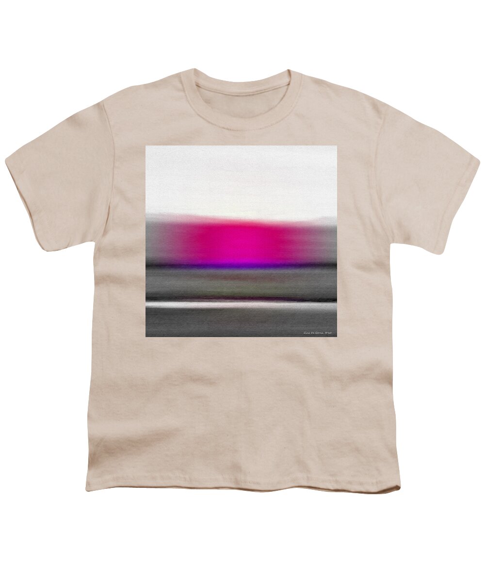 Sunset Youth T-Shirt featuring the painting Abstract Sunset 665 by Gina De Gorna