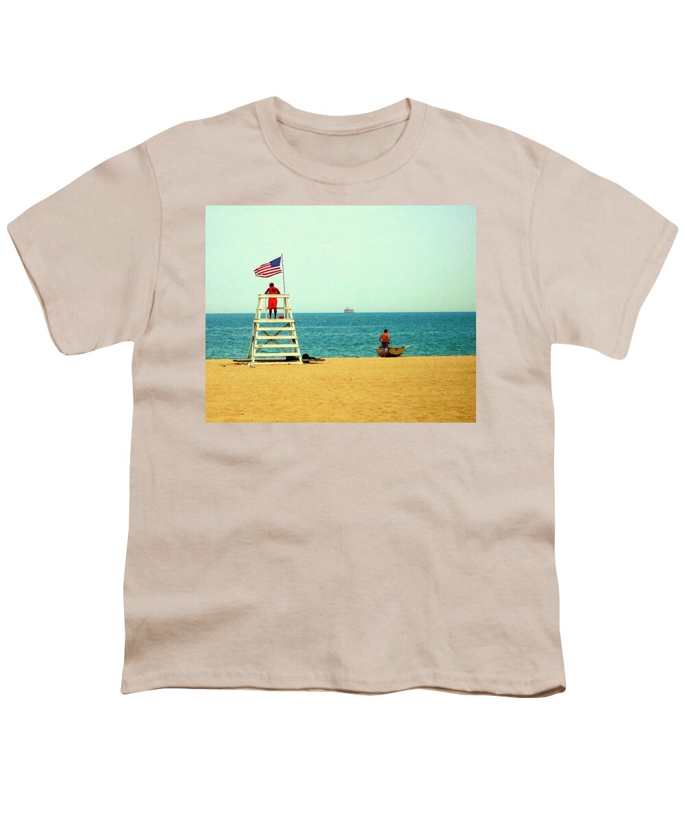 Chicago Youth T-Shirt featuring the photograph Baywatch by Valentino Visentini