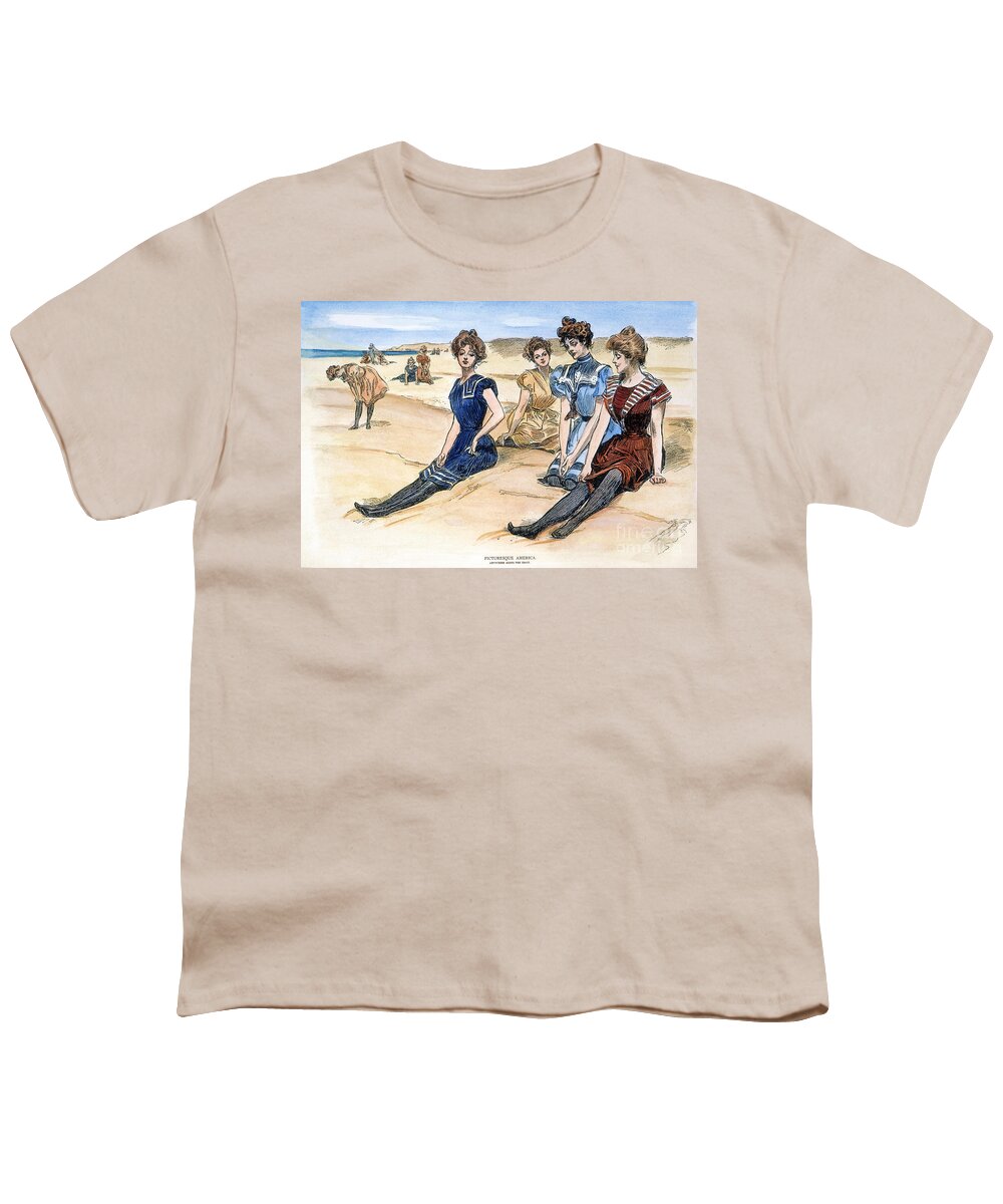 1900 Youth T-Shirt featuring the photograph Gibson Girls, 1900 by Granger