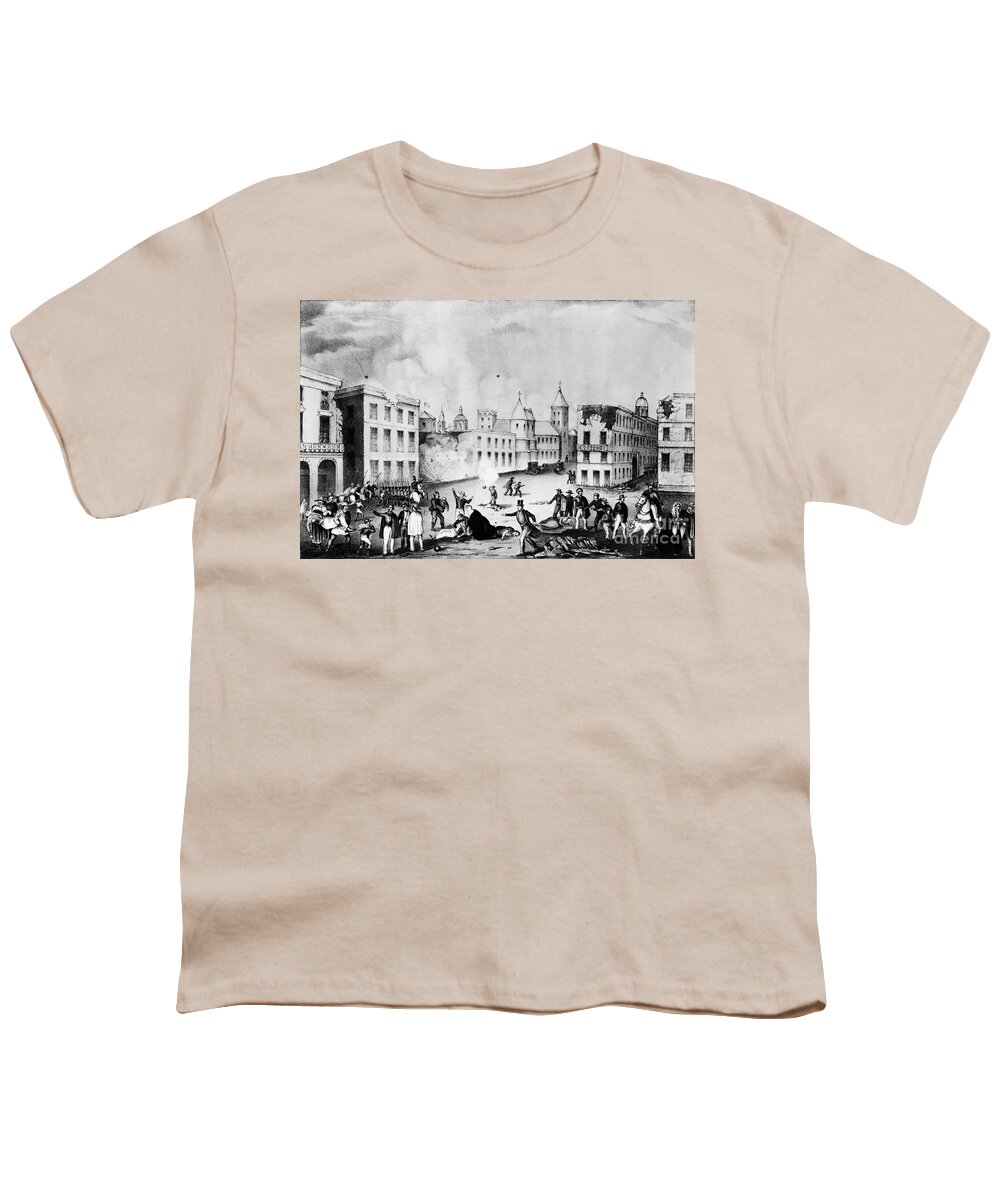 History Youth T-Shirt featuring the photograph Mexican-american War, Battle Of Vera by Omikron