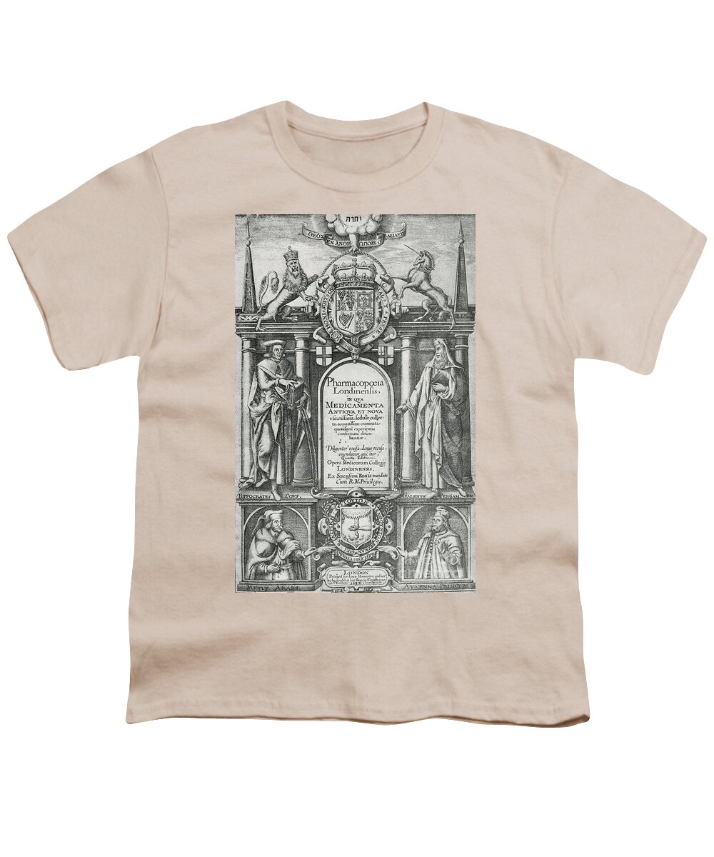 Art Youth T-Shirt featuring the photograph Pharmacopoeia Londinensis, 1632 by Science Source