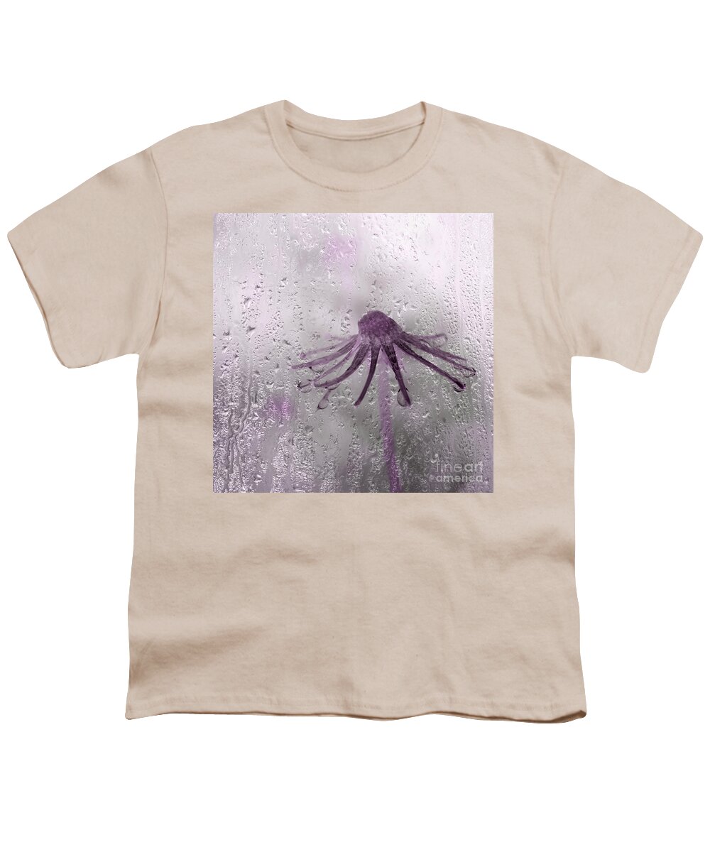 Rain Youth T-Shirt featuring the photograph Rain On Me - pink by Aimelle Ml