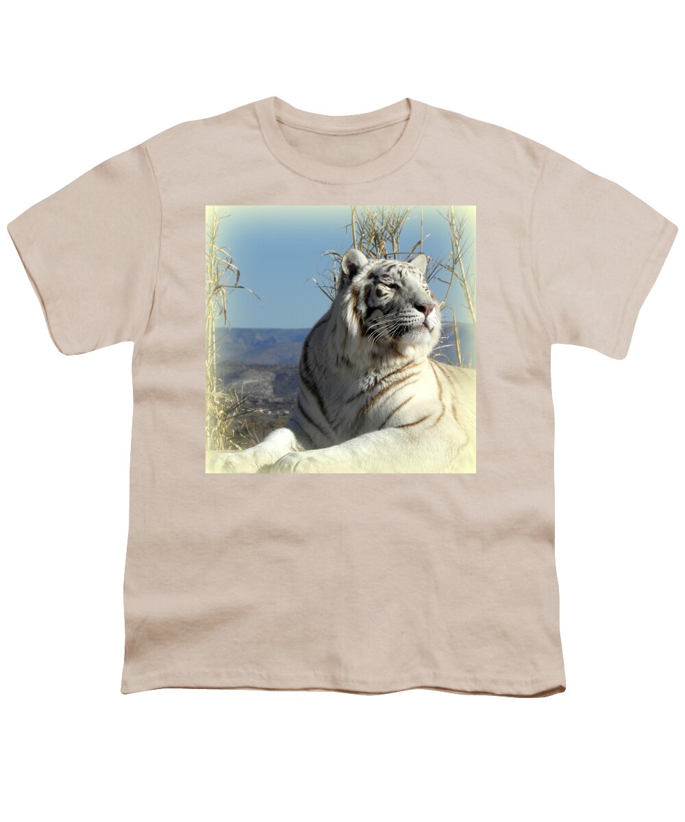 White Youth T-Shirt featuring the photograph Taking A Sniff by Kim Galluzzo