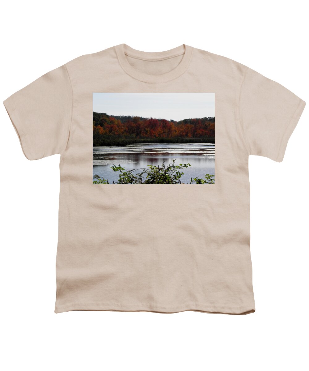 Autumn Youth T-Shirt featuring the photograph the trees are on FIRE by Kim Galluzzo