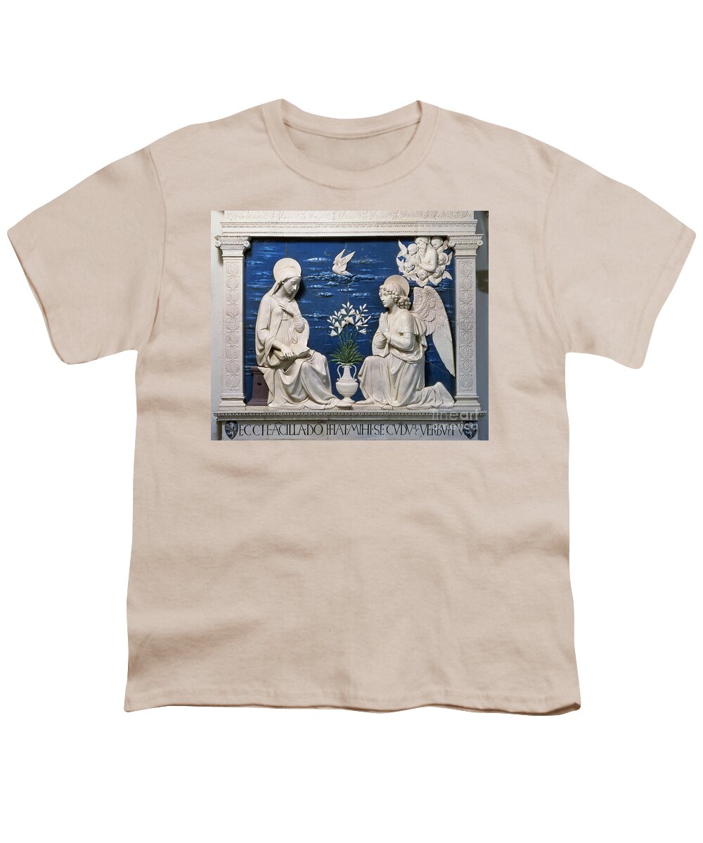 15th Century Youth T-Shirt featuring the painting Della Robbia: Annunciation #0115351 by Granger