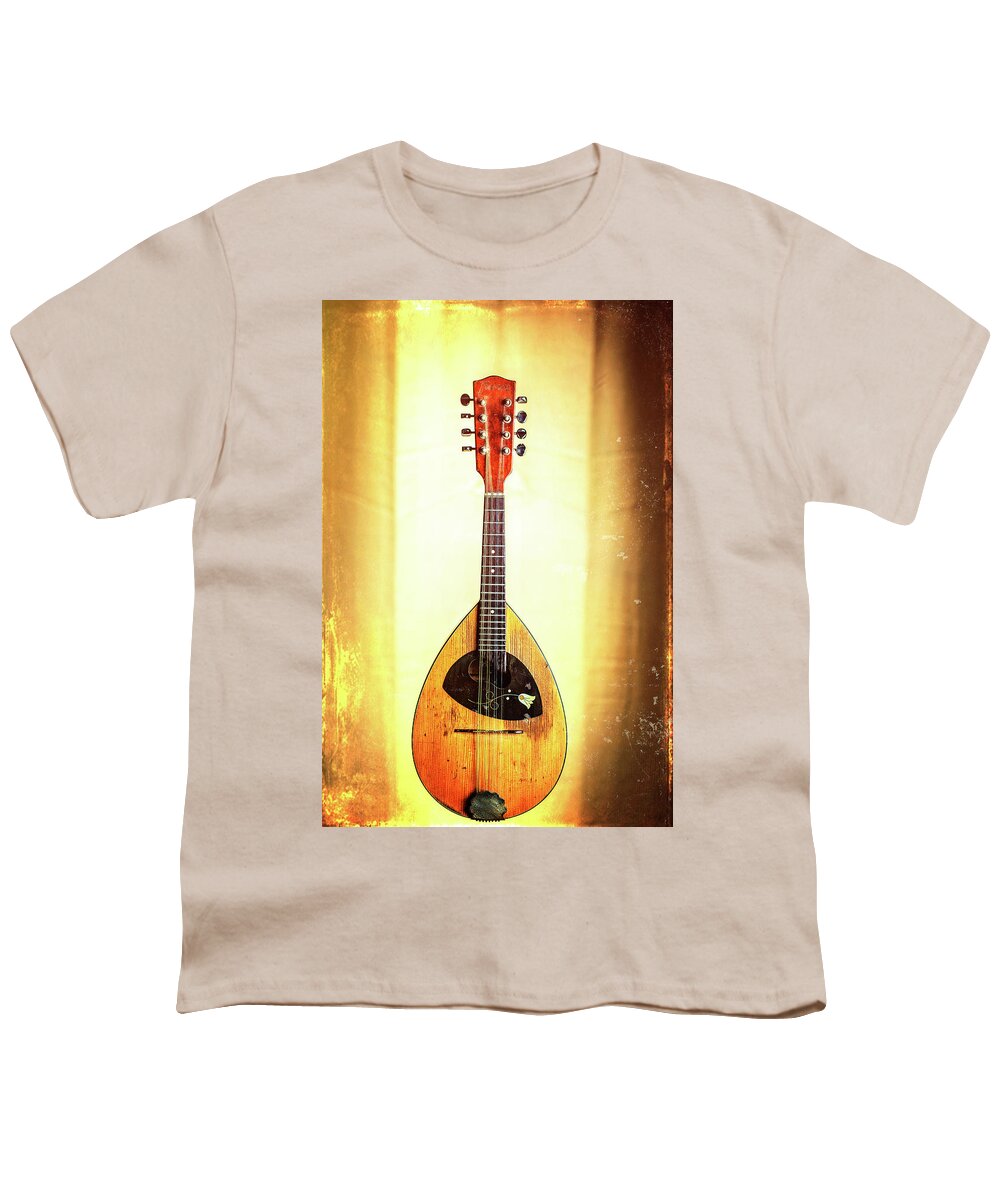 Framus Mandolin Youth T-Shirt featuring the photograph 02.1845 Framus Mandolin #021845 by M K Miller