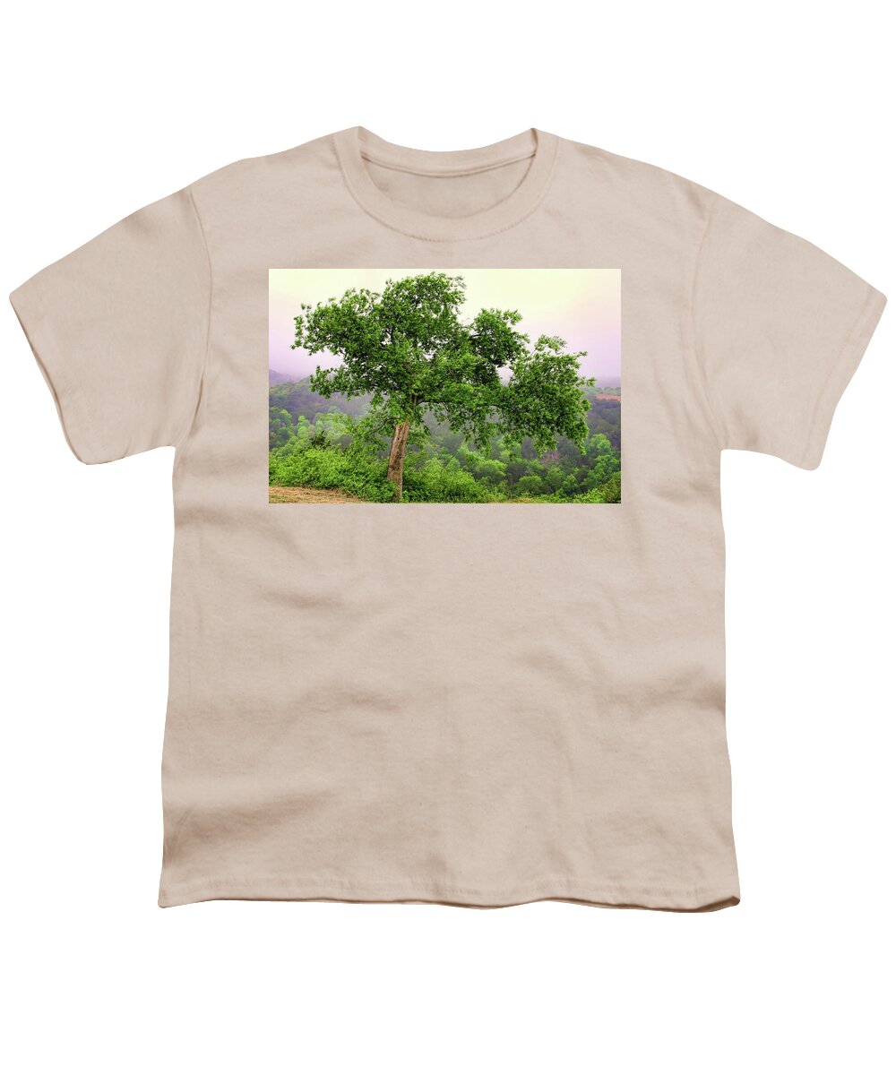Trees Youth T-Shirt featuring the photograph Lone Tree #1 by Joan Bertucci