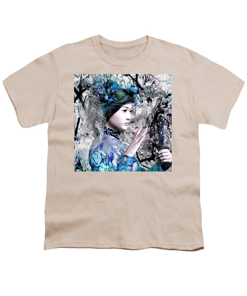 Our Lady Of China Youth T-Shirt featuring the digital art Our Lady of China 7 #1 by Suzanne Silvir