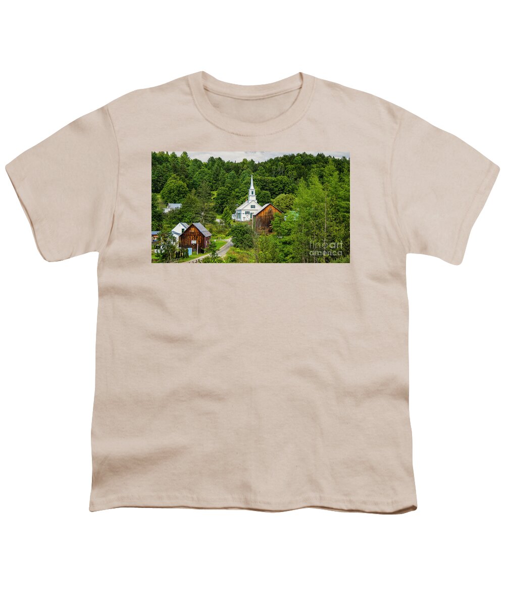 Vermont Youth T-Shirt featuring the photograph Waits River Vermont #1 by Scenic Vermont Photography