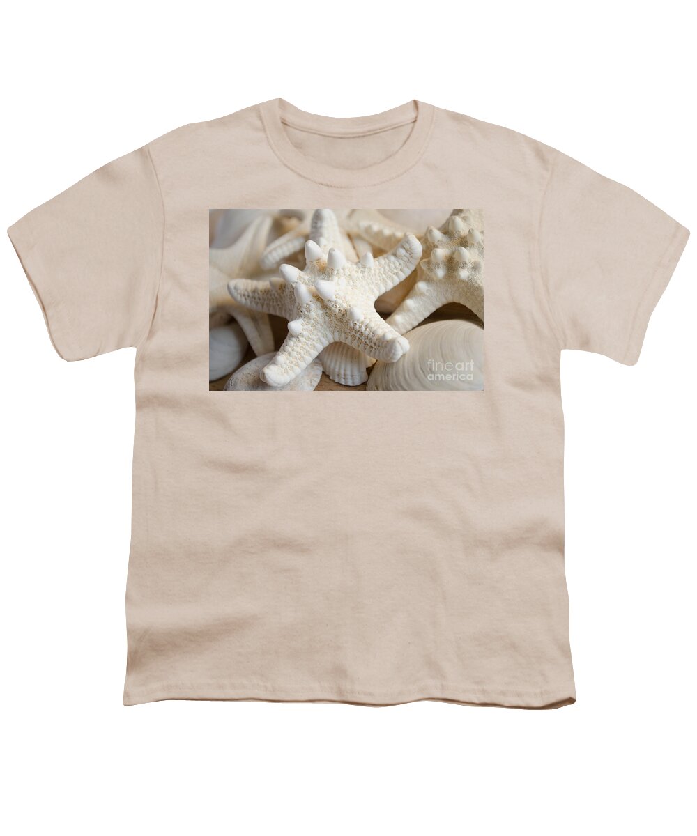 Starfish Youth T-Shirt featuring the photograph White starfish #1 by Andrea Anderegg