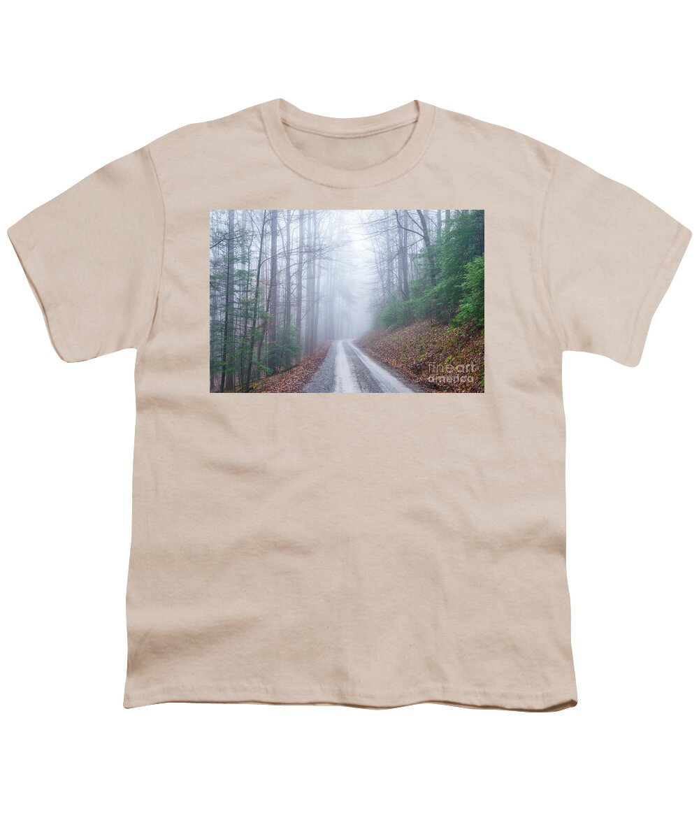 Fog Youth T-Shirt featuring the photograph Winter Monongahela National Forest #10 by Thomas R Fletcher