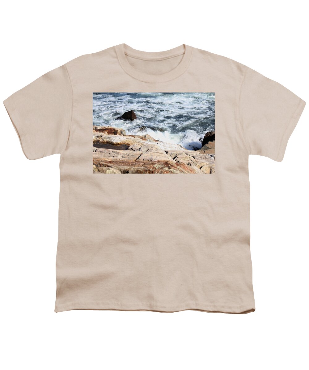 Seacoast Youth T-Shirt featuring the pyrography 2010 NH Seacoast 4 by Robert Morin