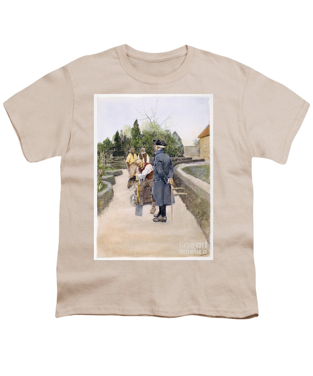 18th Century Youth T-Shirt featuring the photograph George Washington #6 by Granger