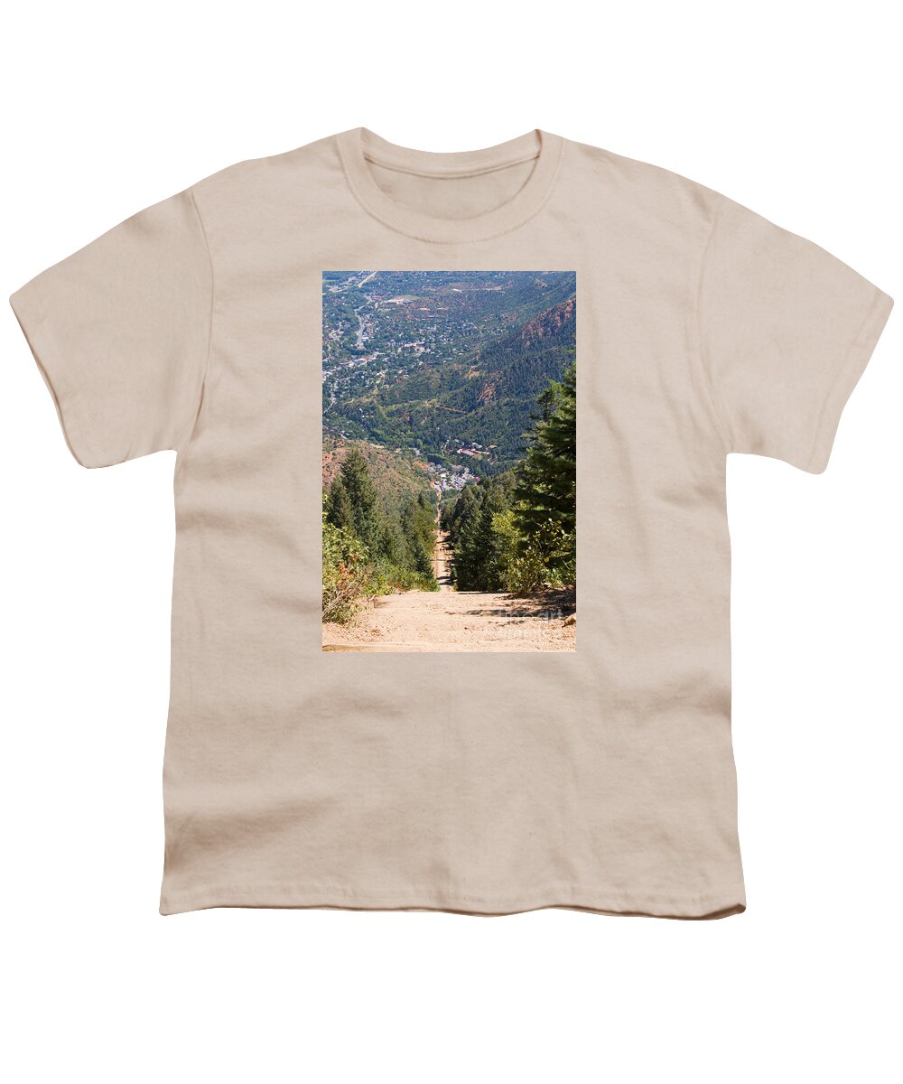 Pikes Peak Youth T-Shirt featuring the photograph Manitou Springs Pikes Peak Incline #6 by Steven Krull