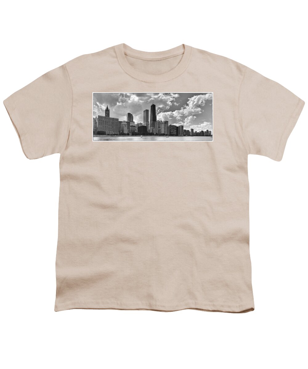 Chicago Youth T-Shirt featuring the photograph A Chicago Skyline by John Roach