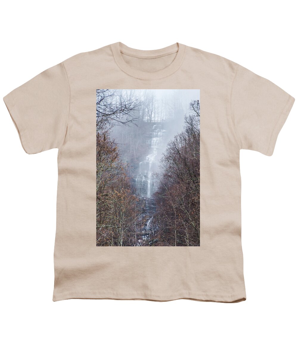 Georgia Youth T-Shirt featuring the photograph Amicalola Falls by Andrea Anderegg