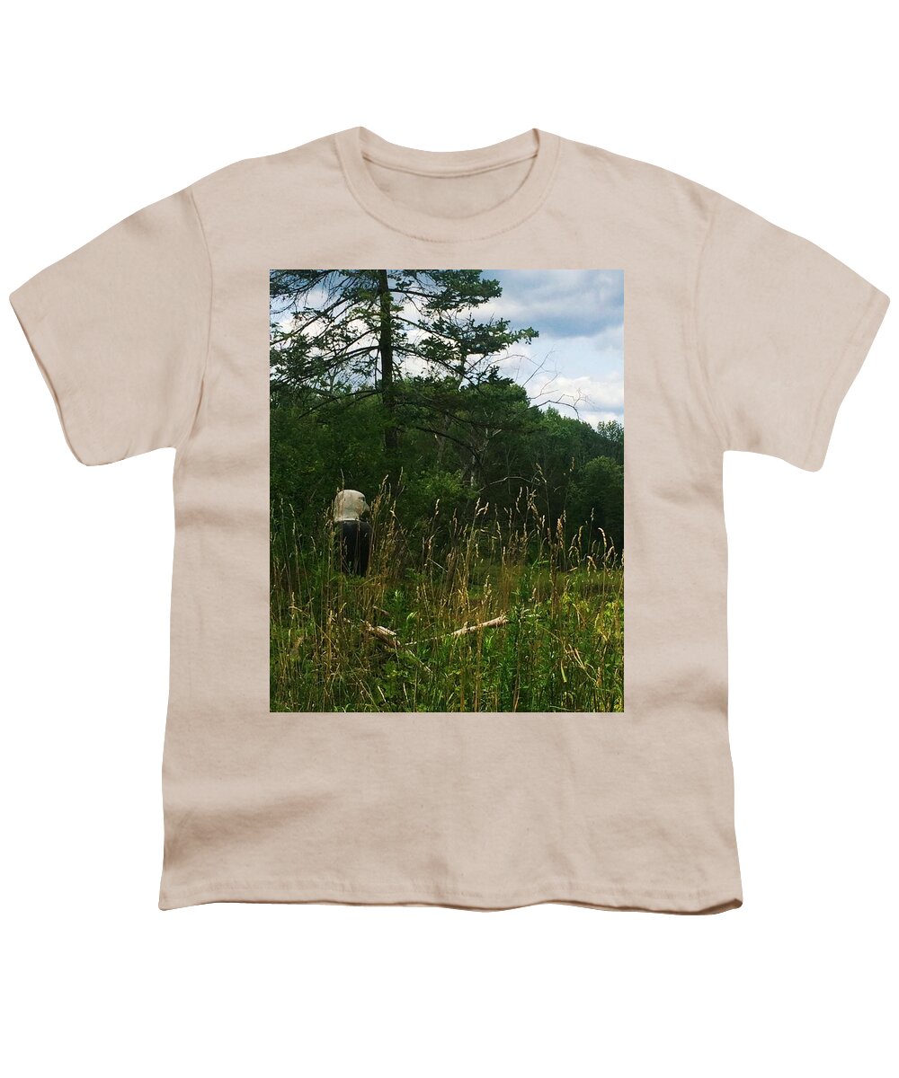 Bald Eagle Statue Youth T-Shirt featuring the photograph Bald Eagle Standing Guard by Ellen Levinson