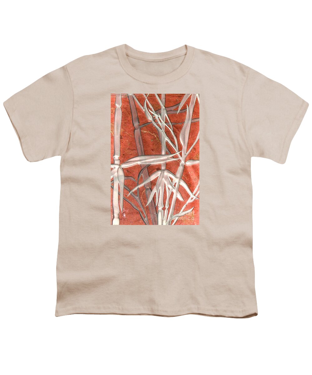 Red Youth T-Shirt featuring the photograph Golden Bamboo #1 by Alone Larsen