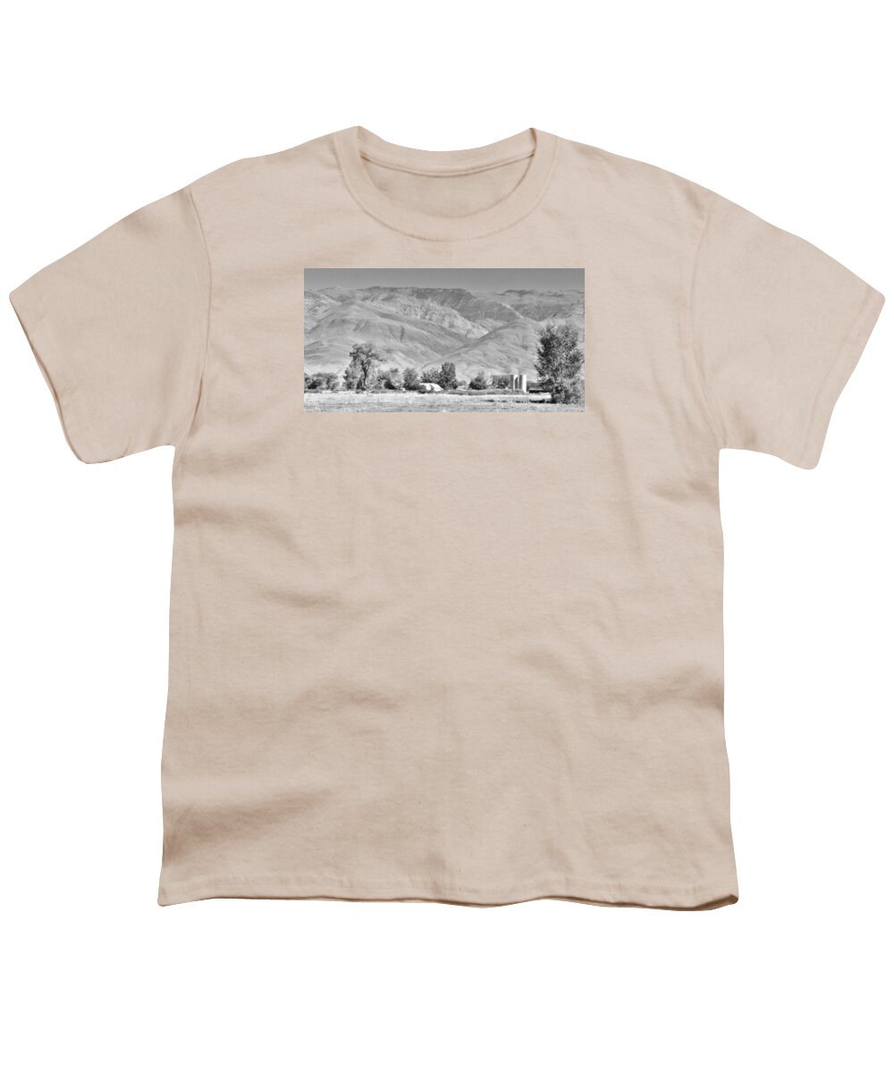 Sky Youth T-Shirt featuring the photograph Black And White Country by Marilyn Diaz