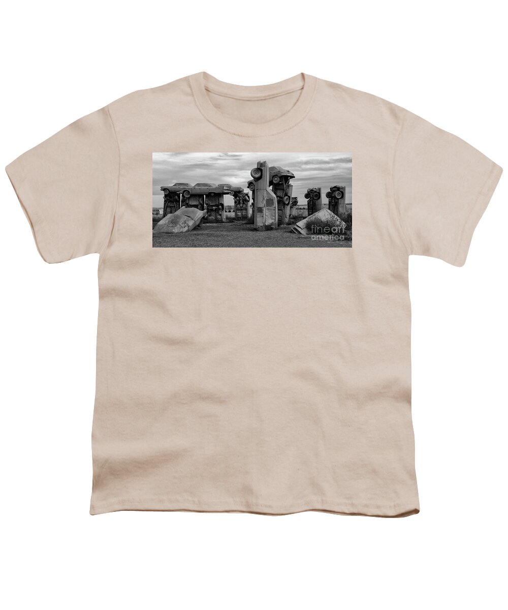 Carhenge Youth T-Shirt featuring the photograph Carhenge Nebraska 17 by Bob Christopher