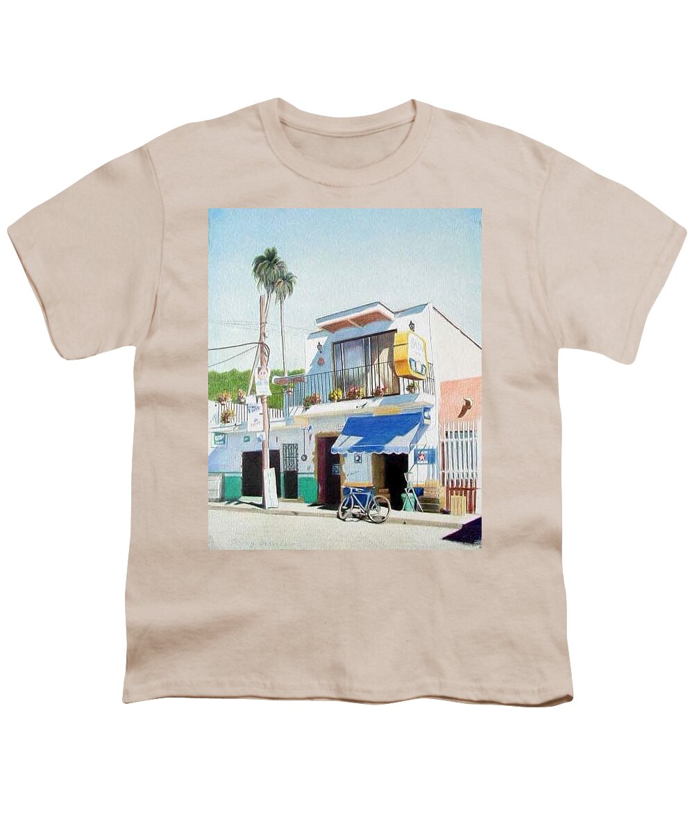 Trees Youth T-Shirt featuring the mixed media Chapala store by Constance Drescher
