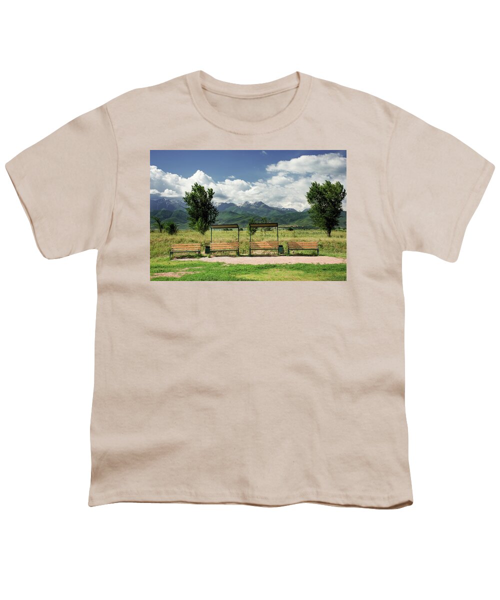 Chillout Youth T-Shirt featuring the photograph Chillout in Kyrgyzstan by Robert Grac